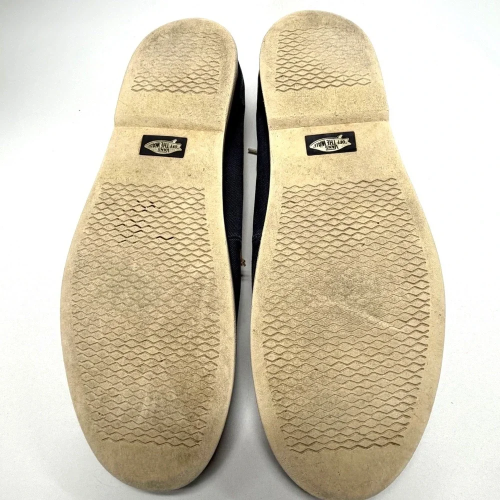 Vans Chauffeur Boat Shoes Navy Tan Canvas Mens‎ 13 Casual Beach